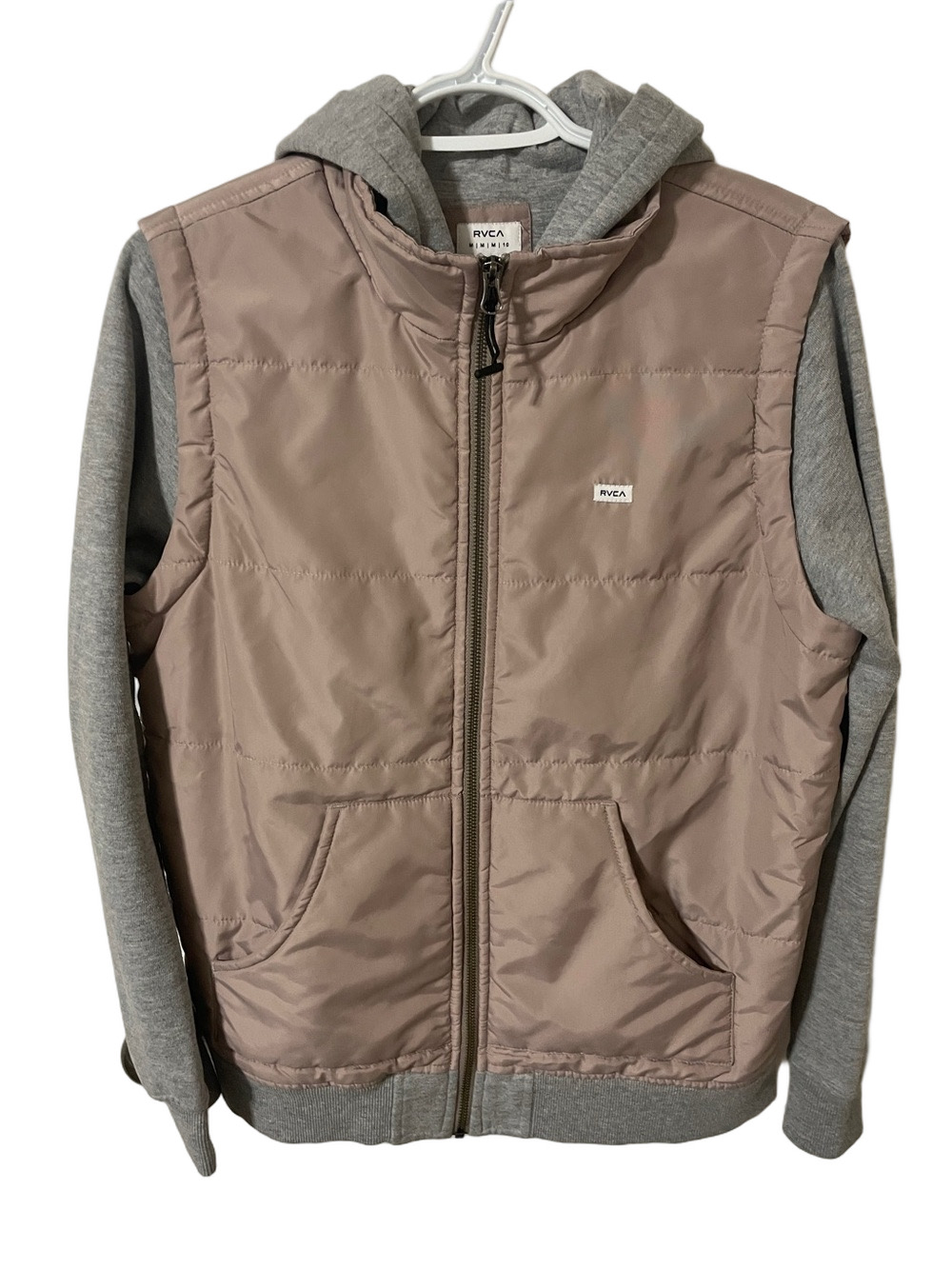 RVCA Full Zip Hoodie with Built In Vest Size Medium